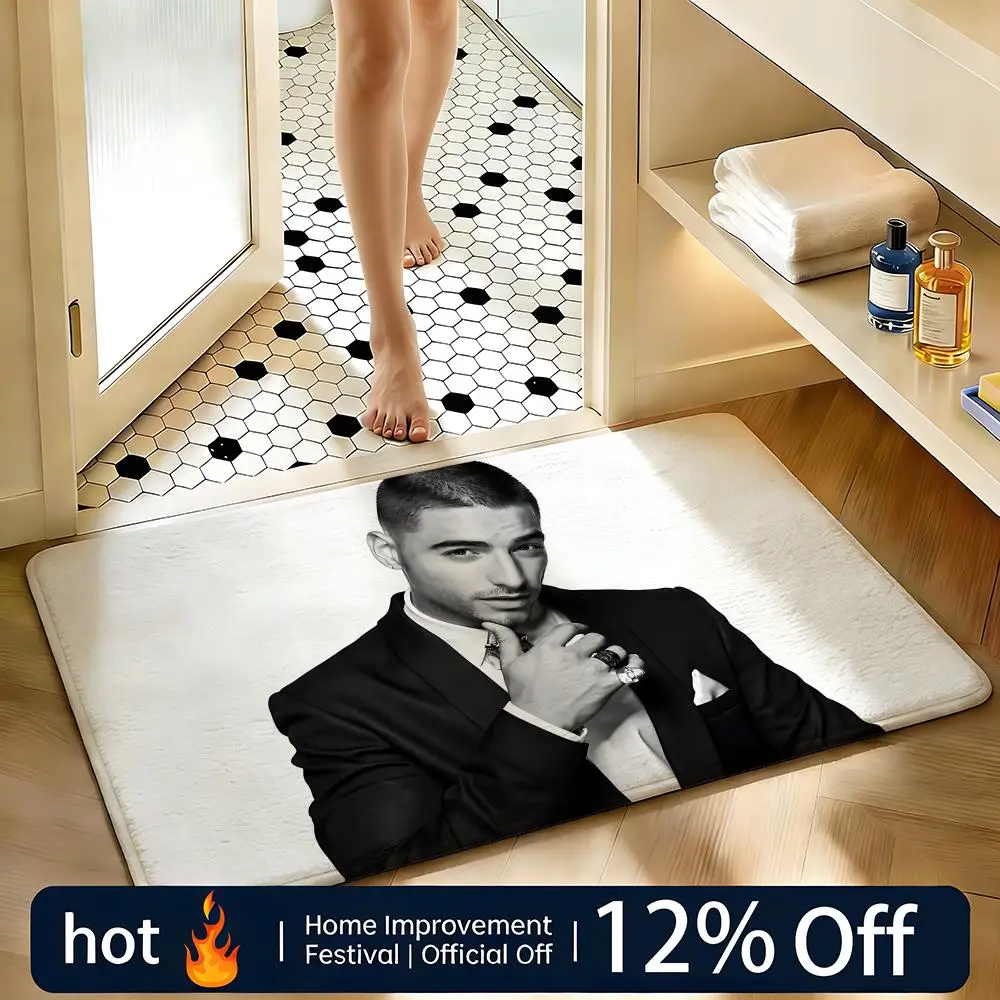 Soft Absorbent Non-Slip Rug Celebrity Maluma Floor Mat Home Decor Doormat Bedroom Floor Mat Shower Carpet
