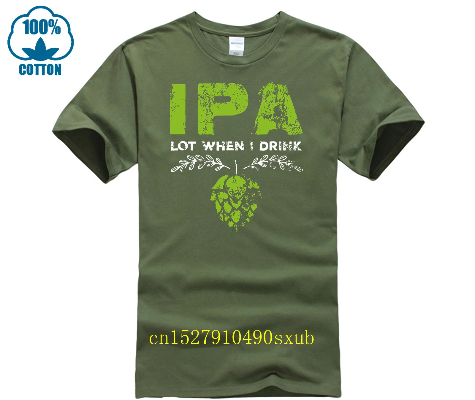 Brand Men Shirt Ipa Lot When I Drink Funny Beer Drinker S Distressed T Shirt