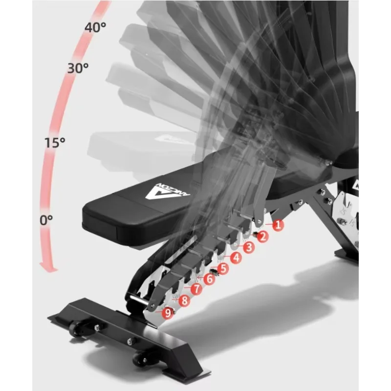 مقعد متعدد الوظائف لغرفة اللياقة البدنية الجديدة لعام 2025 - مقعد قابل للتعديل على طراز احترافي لصالة الألعاب الرياضية التجارية للتدريب المكثف