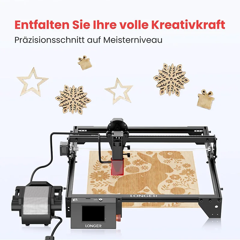 Luftunterstützte Pumpe, 54 l/min, Luftkompressor mit einstellbarer Geschwindigkeit und geringem Geräuschpegel für CNC-Gravier- und Schneidemaschinen, reduziert Rauchentwicklung. – Detail 1