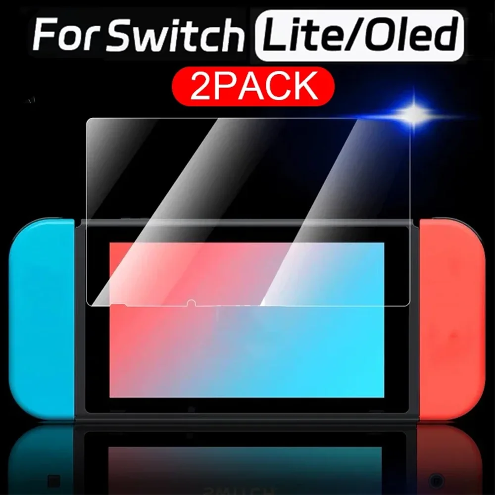 2/1 szt. Szkło ochronne na ekran do przełącznika Nintendo HD przezroczyste folie ochronne do przełącznika Nintendo Lite/przełącznik Oled szkło hartowane