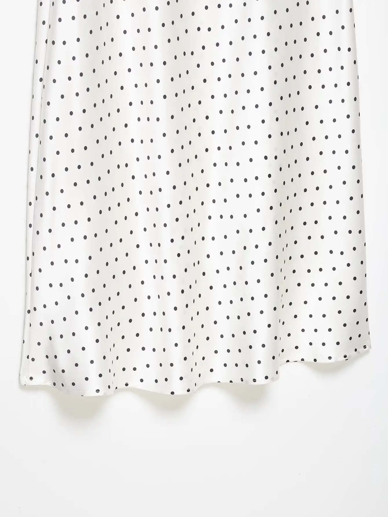 HH Damen Vintage Schwarzes Polka-Dot Mantel-Rock-Set Rollkragen Langarm-Jacke Schmaler Midirock Trendiges Damen High-Street-Outfit – Detail 17