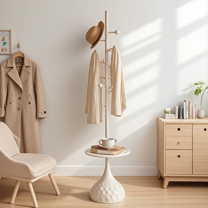 White Vertical Clothes Rack Hanging Aesthetic Modern Italian Clothing Racks Living Room Designer Porte Manteaux Room Furniture