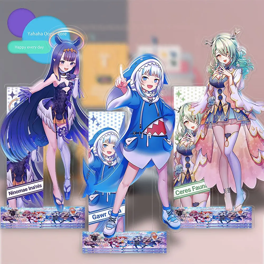 Hololive Vtuber Shirakami Fubuki Cosplay Acrylic Stand Anime Figures Desk Model Ornament Props Birthday Gift Girl