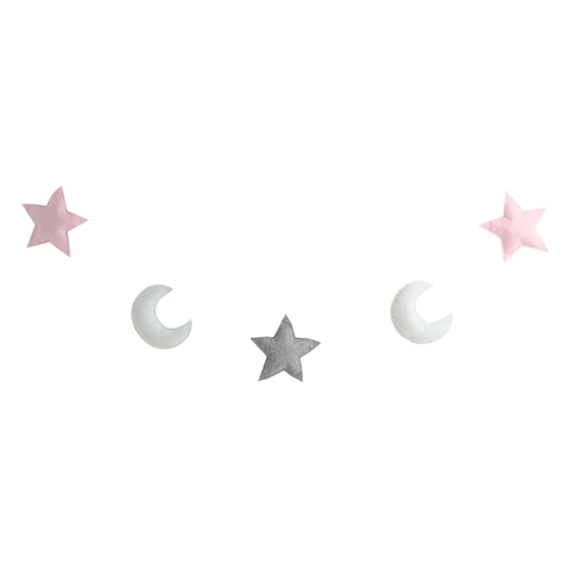 

Infant Photoshooting Props Felt Moon Star Photography Props Newborn Photostudio Accessories Baby Nursery Room Decoration