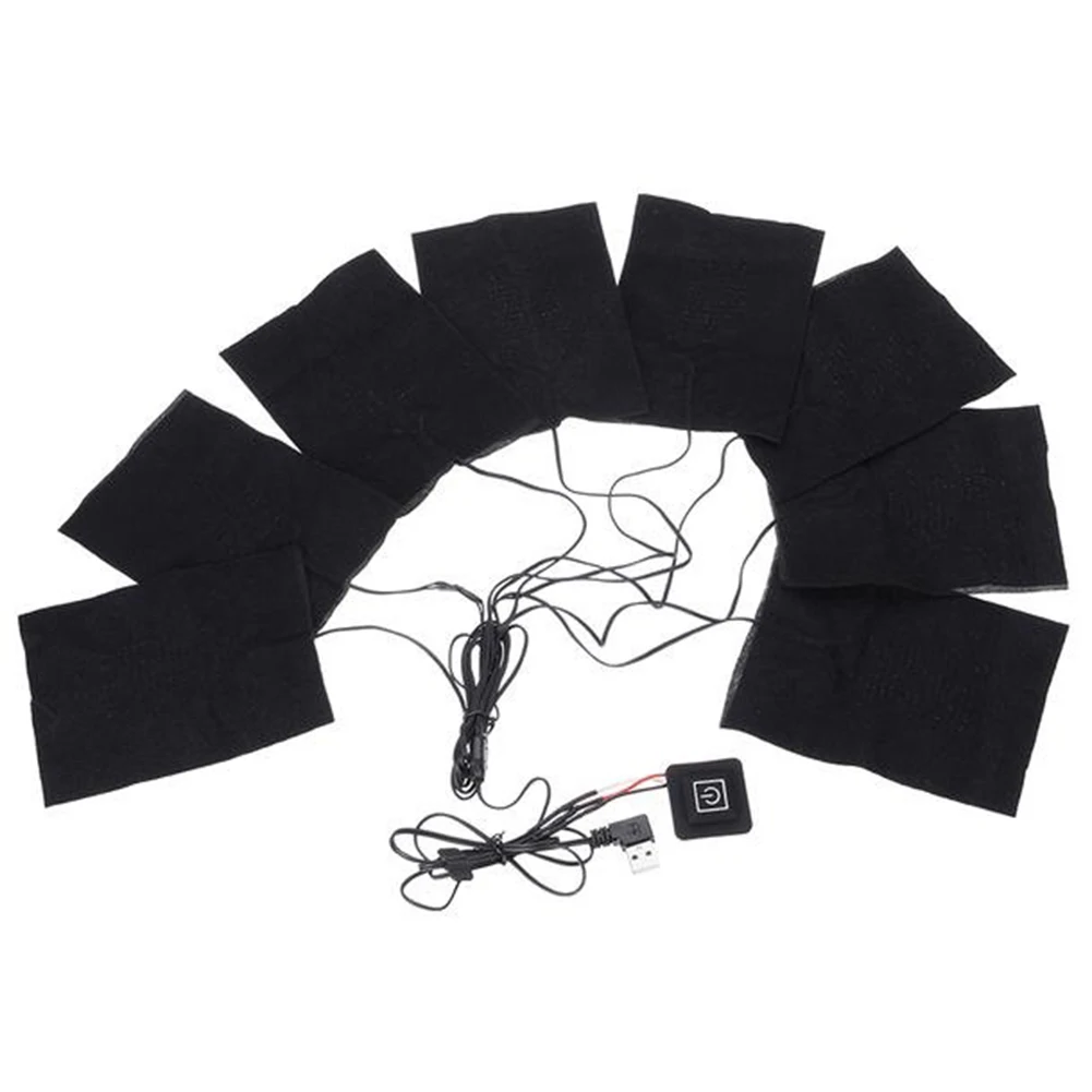 

3-уровневые уличные термозимние подушечки для жилета с подогревом, водонепроницаемые USB-нагревательные подушечки, зимние теплые штаны, подушечки с подогревом, электрическая подушечка с подогревом