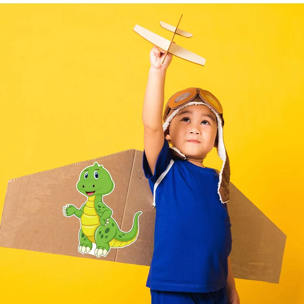 어린이용 DIY 퍼즐 스티커, 재미있는 공룡 조립 직소 스티커, 조기 교육 장난감, 소년 소녀 선물, 파티 호의