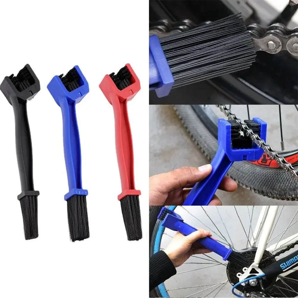 1 Pcs Motorcycle Bicycle Chain Cleaning Brush Portable Chain Cleaner Motorcycle Road Bicycle Chain Cleaning Brush Repair Tool