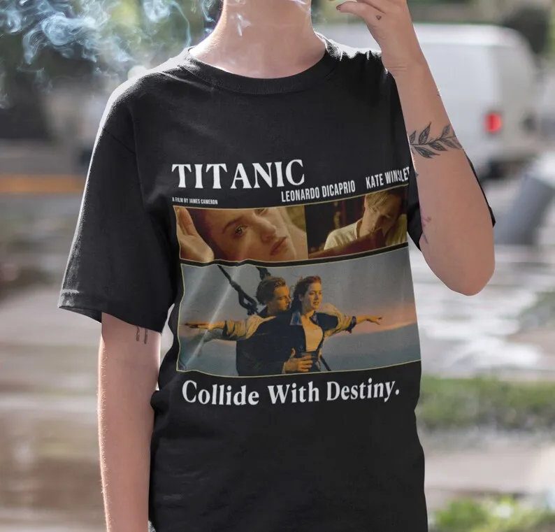 

Vintage Retro Movie Tee Shirt for Leonardo DiCaprio fans, TITANIC Movie T-shirt, Unisex, Gift for Cult Classic Film Lovers