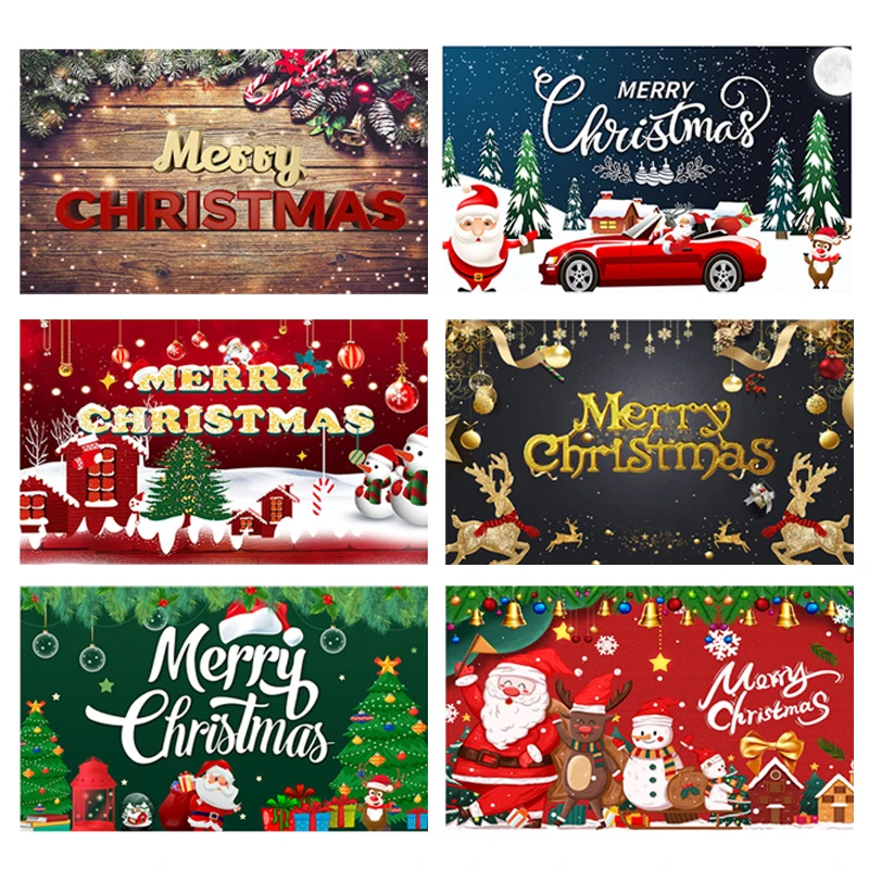1 قطعة عيد ميلاد سعيد سانتا كلوز نمط خلفية القماش زخرفة عيد ميلاد الزفاف المشهد التصوير الدعائم لوازم الديكور #1