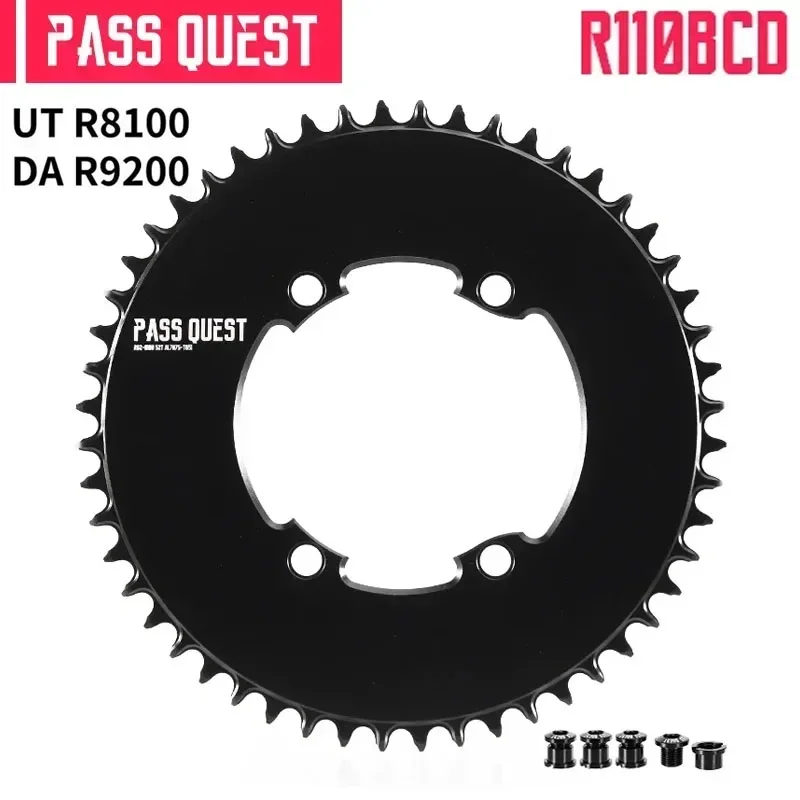 

PASS QUEST R110-DU 110BCD Chainweel 46T 48T 50T 52T 54T 56T 58T Звездочка для Shimano ULTEGRA R8100 CRANK Dura-ace R9200