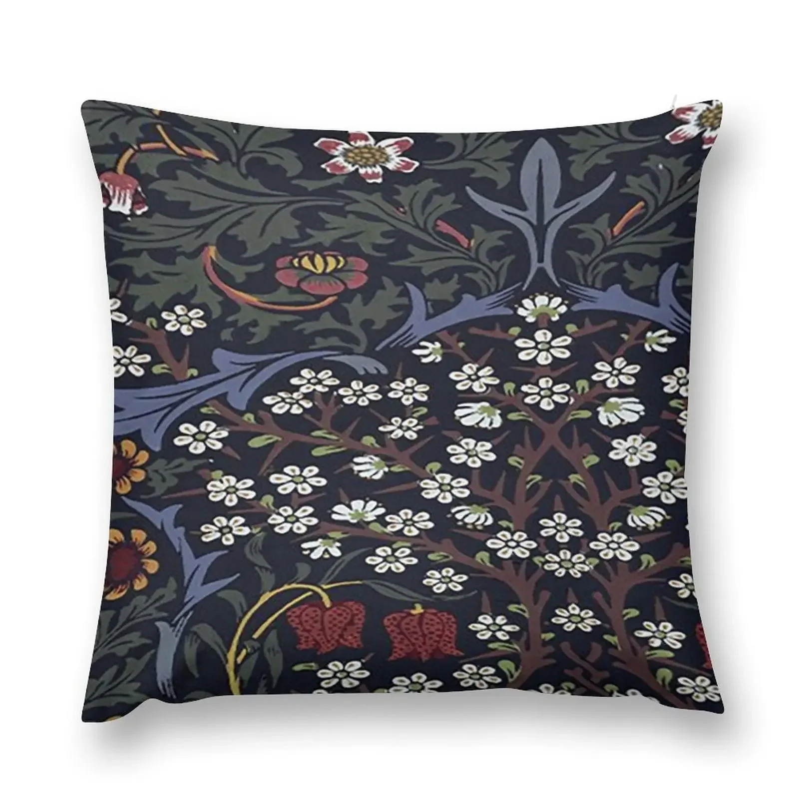 

Exhibition William Morris Blackthorn Throw Pillow Pillowcases Sitting Cushion autumn pillowcase pillow