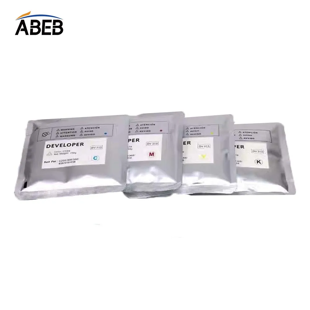 250g DV313 Developer Powder For Konica Minolta Bizhub C308 C368 C458 C558 C658 C 258 308 368 458 High Compatible Iron Carrier