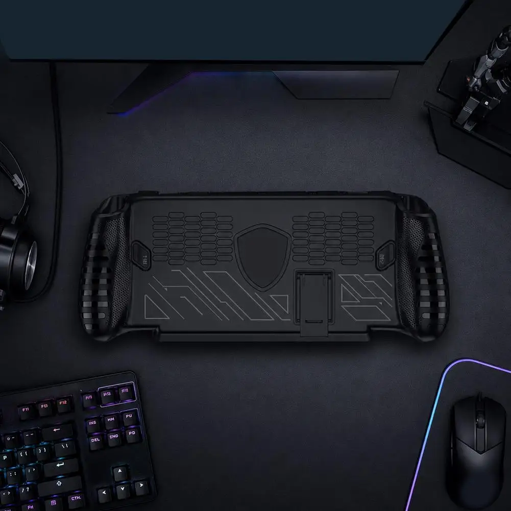 2in1 TPU Bracket Protective Case For MSI Claw 8 EX AI+ Drop-proof and Scratch-resistant Soft Case