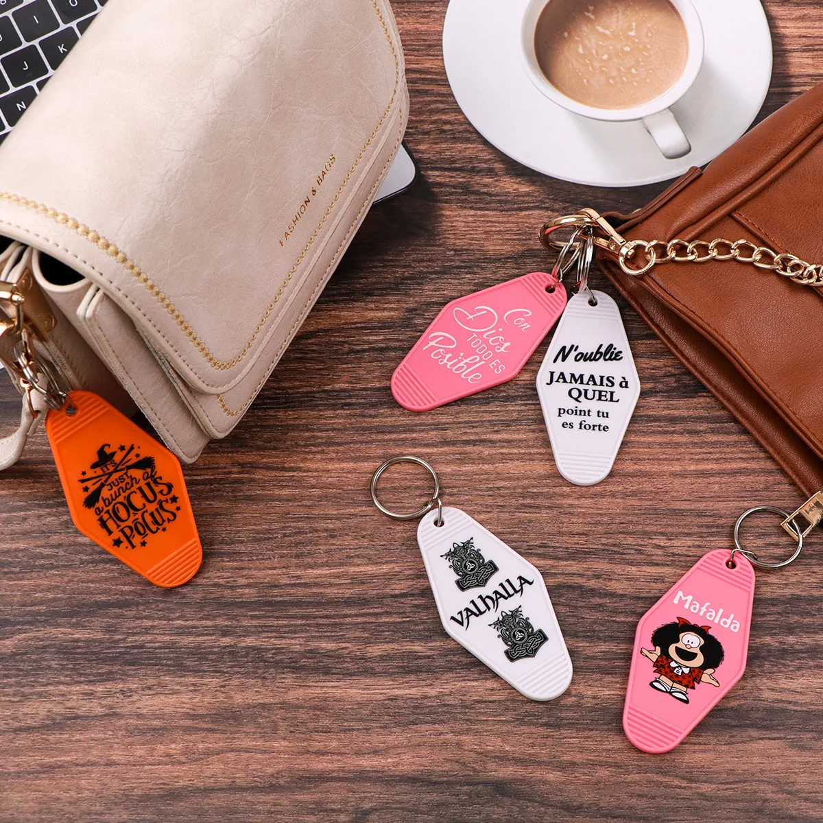 

Funny Quotes Cartoon Embroidery Key Fob Keychain for Motorcycles Car Key Ring Holder Key Tags Chaveiro Jewelry Accessories Gifts