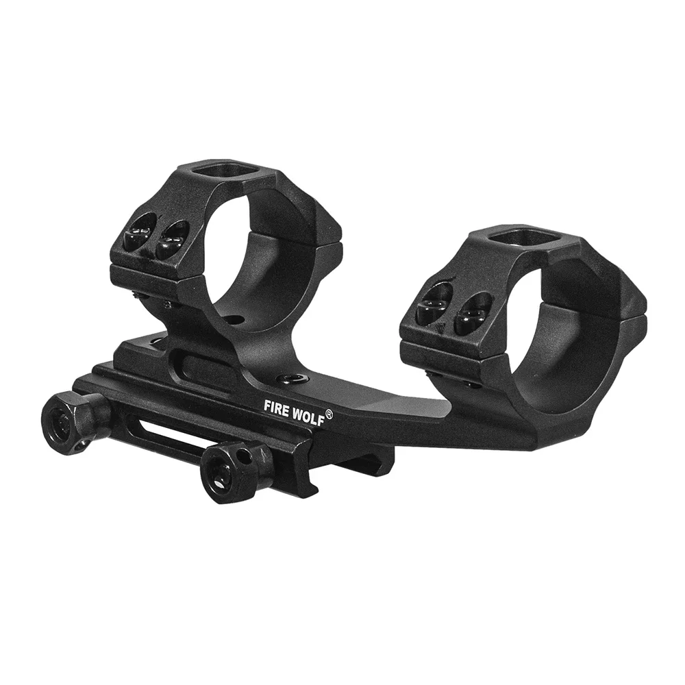 FIRE WOLF 25.4 / 30mm Cantilever Scope Mount One Piece Picatinny Rail  Mount High Profile 63mm Offset