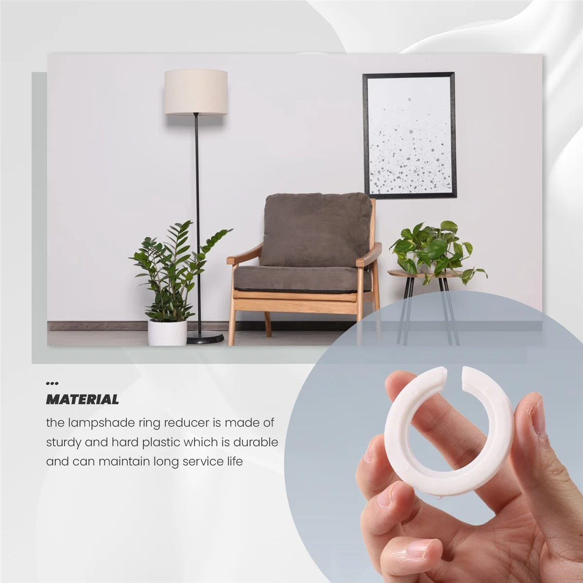 12Pcs Lamp Shade,E27 to E14 Hole Converter,Lampshade for Fitting Screw Lamp Shades to Cap Lampholders