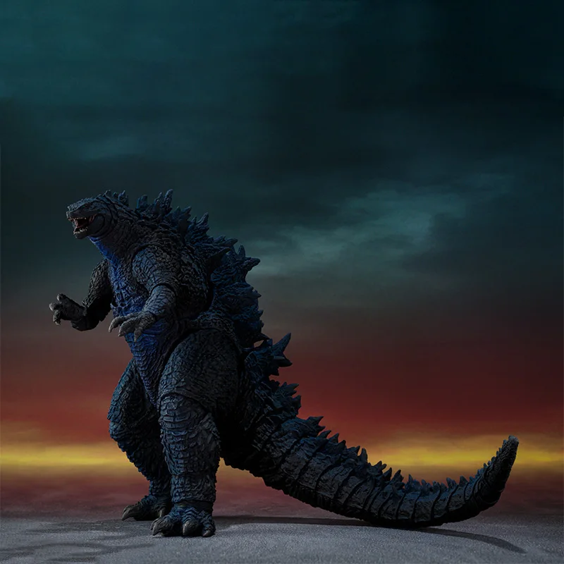 Bandai Original S.H.MonsterArts SHM GODZILLA 2019 NIGHT COLOR EDITION full action anime model kit finished toy gift for kid