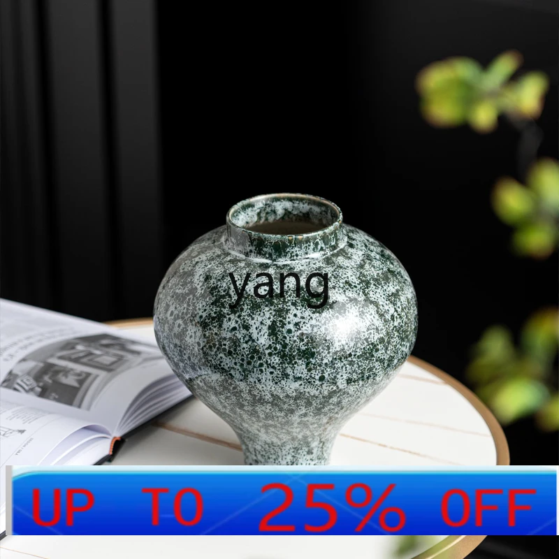 LTT high-grade hand-painted kiln change antique ceramic vase air-dried flower decorations