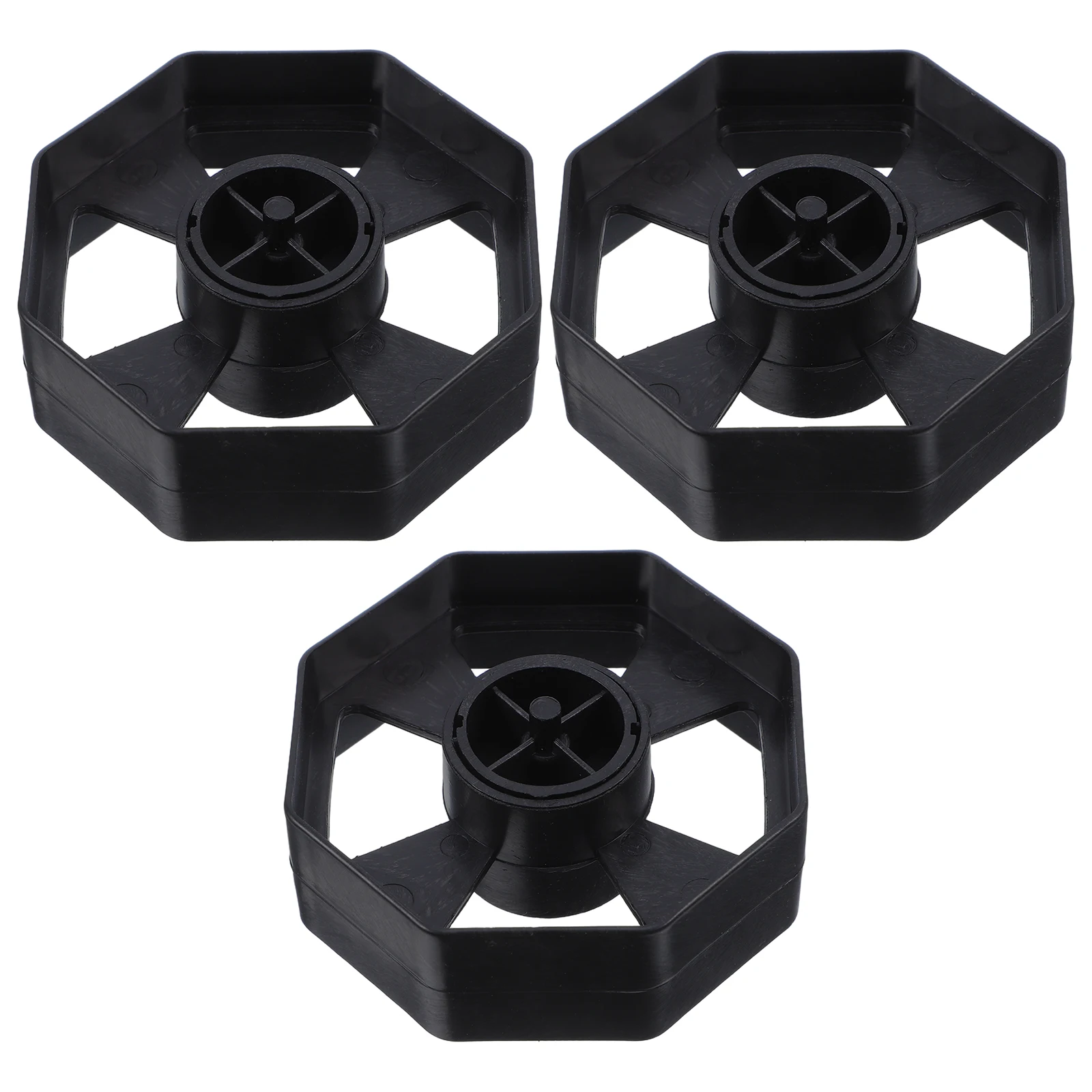 

3 Sets Tape Seat Roller Core Desktop Dispenser It Can Move Black Plastic Adhesive Machine Parts