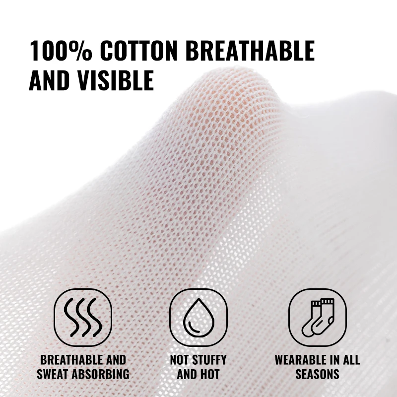 MiiOW Antibacterial Anti Odor Crew Socks 100% Pure Cotton Socks Men Business Dress Long Sock Solid Color Breathable Sport Sock