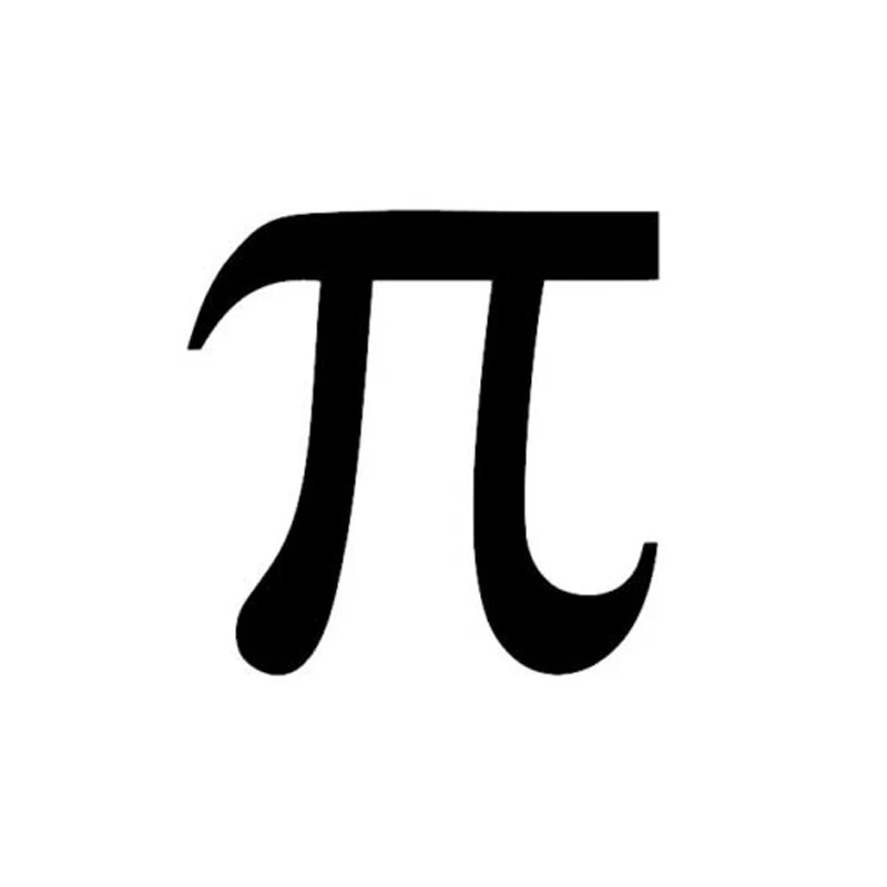 Personalized PI Symbol Fashion Car Sticker PVC Bumper Decoration Window Accessories High Quality Auto Decal Waterproof Anti-UV