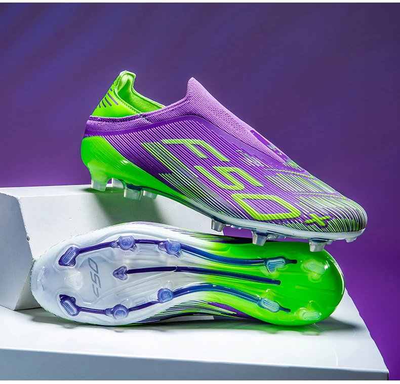 Neue Fußballschuhe für Herren, rutschfeste Fußballschuhe für den Innenbereich, professionelle Turf-Futsal-Schuhe für Rasen, ultraleicht, sportlich, bequem, für Erwachsene – Detail 7