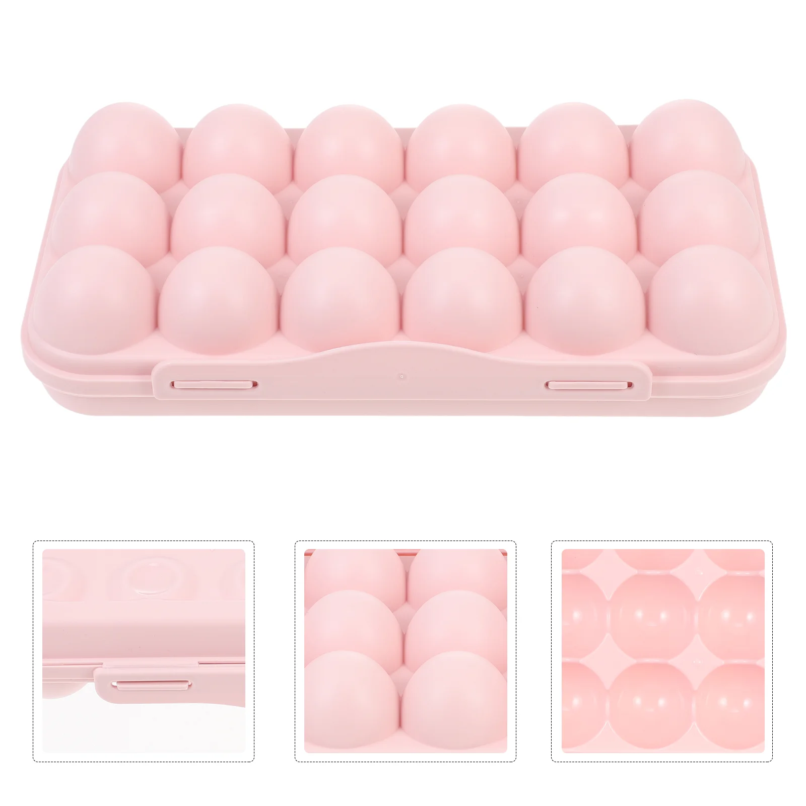 

Reusable Storage Box Hamper Plastic Case Refrigerator Holder PP Container Bright Color Grid Prevent Broken