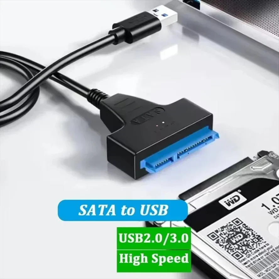 

USB 3.0 / 2.0 to SATA Cable Adapter Extension Computer Cables Connectors Support 2.5 Inches External Ssd Hdd Hard Drive Adapter