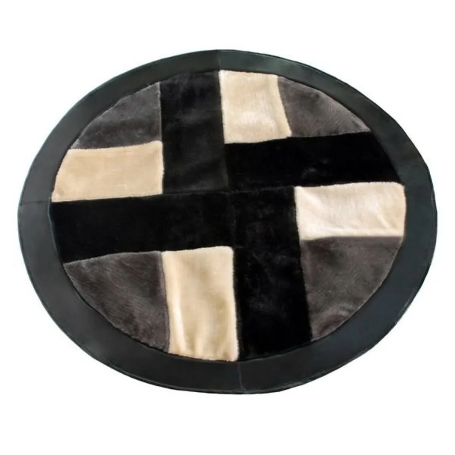 

Коврик Onitiva Land of Windmills-2 в стиле пэчворк, 35,4 x 35,4 дюйма, для гостиной, из смесового хлопка, бежевый и коричневый, с узором