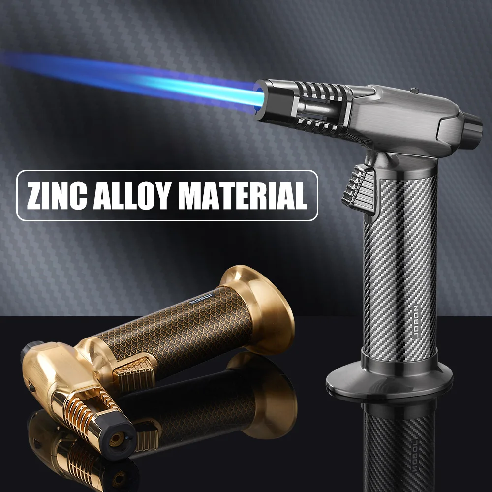 2026   1300 ℃ Windproof Blue Flame Gun Lighter One Key Fixed Flame 360 ° Inverted Ignition Metal Material Multifunctional Use