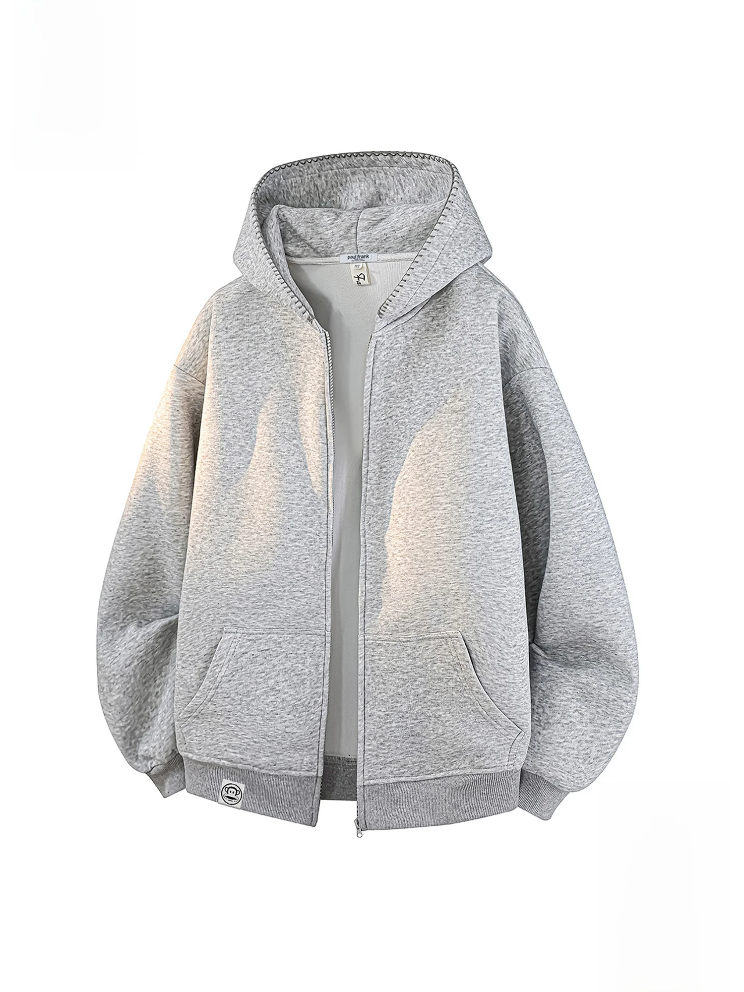 

PaulFrank Heavyweight Hooded Open Cardigan Sweatirt Men's Spring New Simple Casual Jaet Polyester Cotton Blend Zipper Design