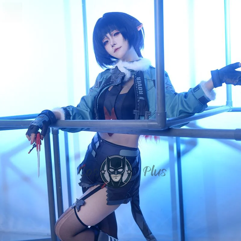 Zenless zona zero jane doe feminino cosplay traje com cauda uniforme jogo anime halloween carnaval festa jogar papel roupas