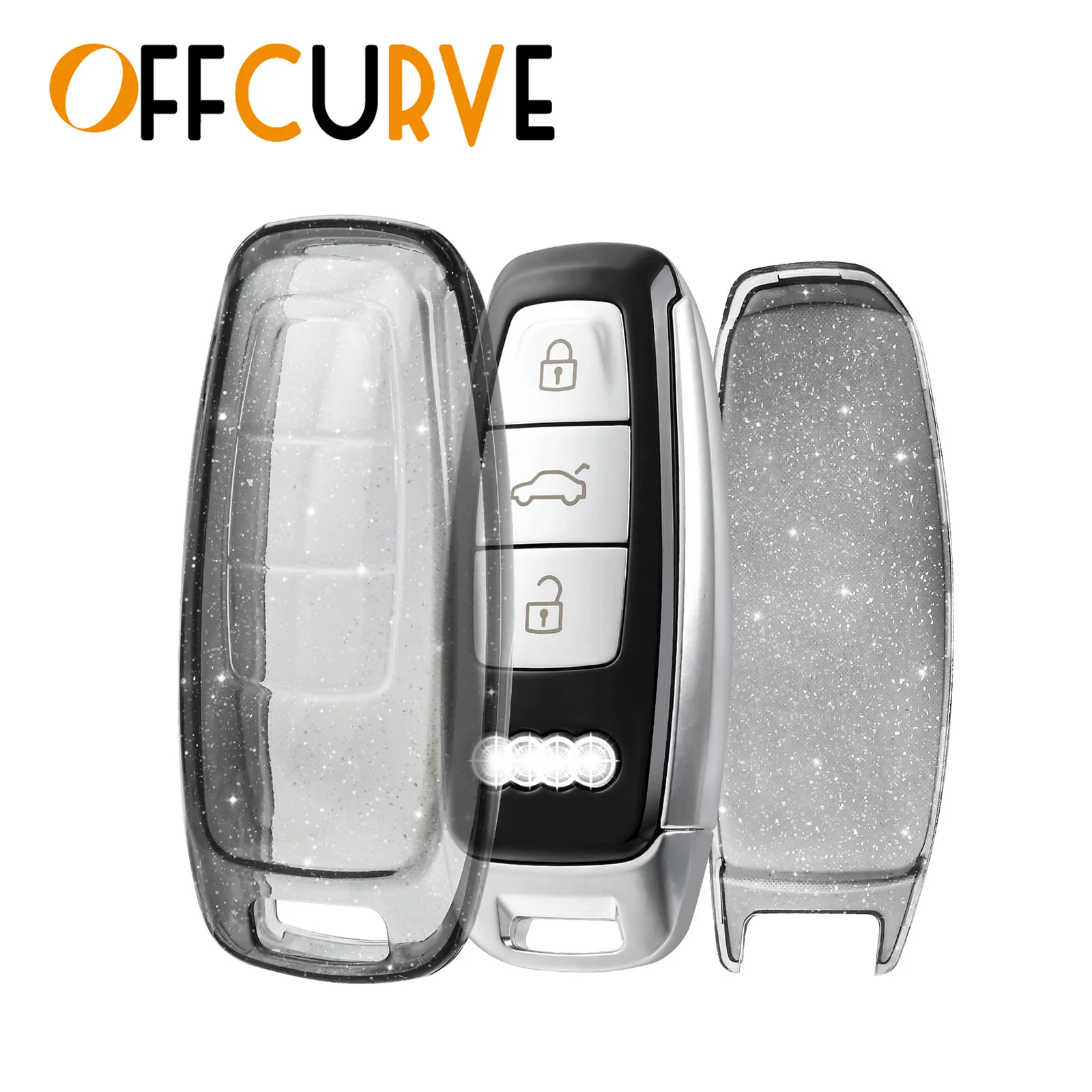 

Key Protector For Audi A3 A6 A7 A8 E-Tron S3 S6 RS6 S7 RS7 Q7 SQ7 Q8 SQ8 2022 2021 TPU Transparent Car Smart Key Fob Case Cover