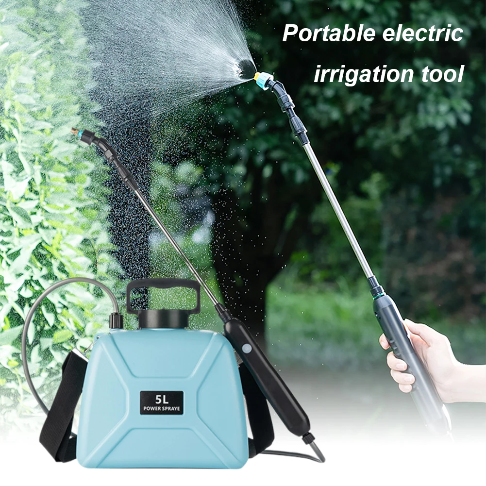 5L Electric Plant Sprayer USB Charging Garden Irrigation Sprinkler 1800mAh/2400mAh Handheld Plant Sprinkler for Garden Lawn Farm
