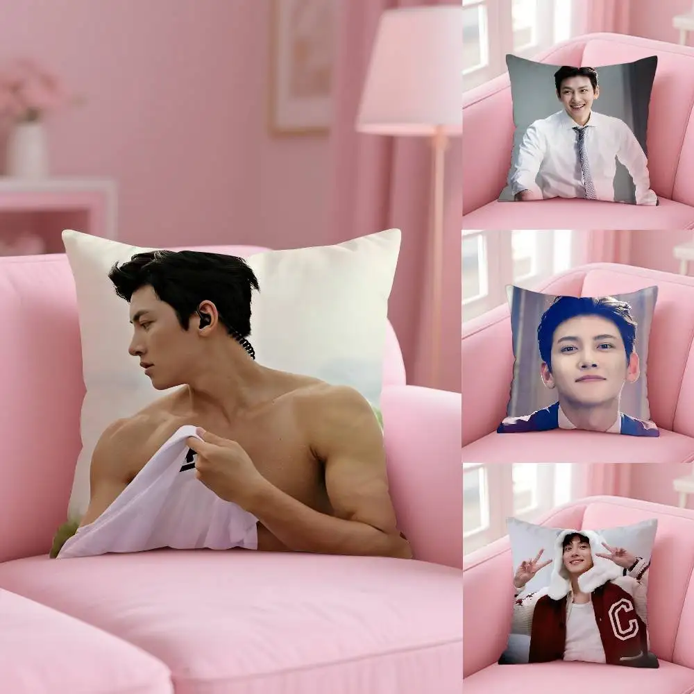 Kpop Hot J-ji chang W-Wook Pillow Case Custom Printed Brushed Fleece Pillow, Baby Skin-Touch, Eco-Friendly Dye-Sublimation Cushi