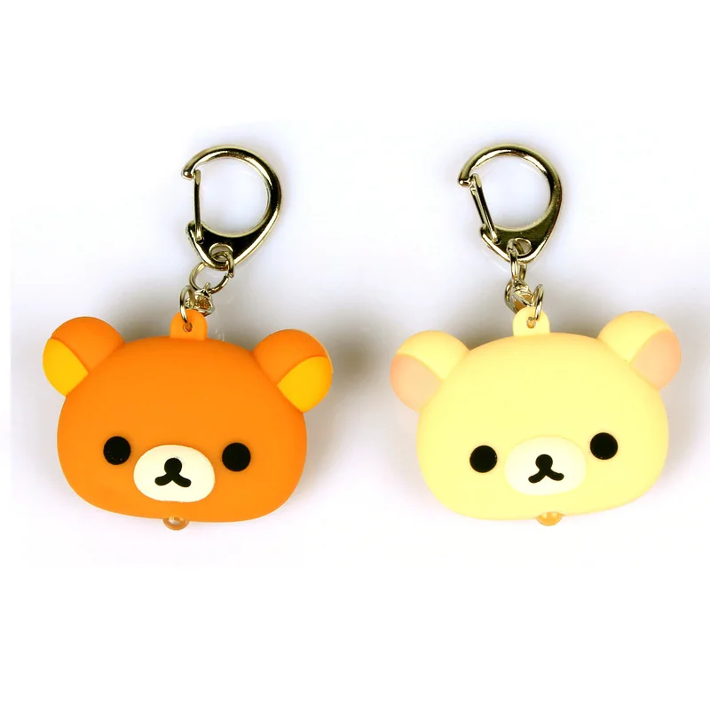 Rilakkuma Gantungan Kunci Lucu Anime Santai Beruang Memancarkan Suara Memancarkan Cahaya Gantungan Kunci Anak Laki-laki Perempuan Ransel Liontin Hadiah Mainan Anak-anak Klasik