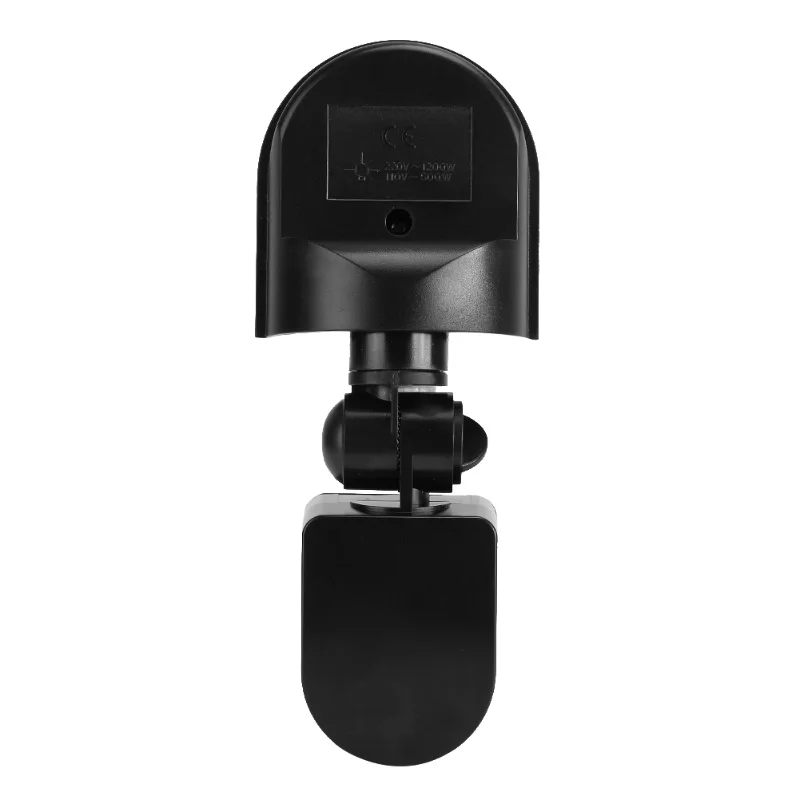 Interruttore automatico impermeabile del sensore di movimento PIR per la luce da parete di sicurezza esterna 110-240V Nero