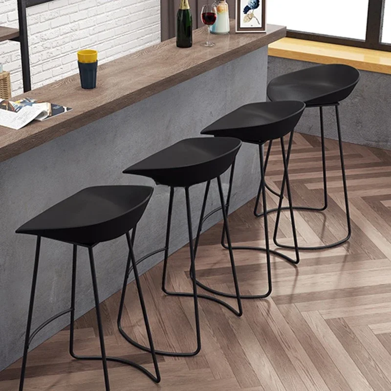 Chair Modern Simple  Stool High Footstool Household Bar Chairs Northern Europe  Chair  Creative High Footed