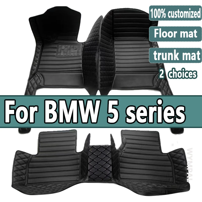 Car floor mats for BMW 5 series G30 525i 530i 540i 2018 19 20 21 22 Custom auto foot Pads automobile cover interior accessories