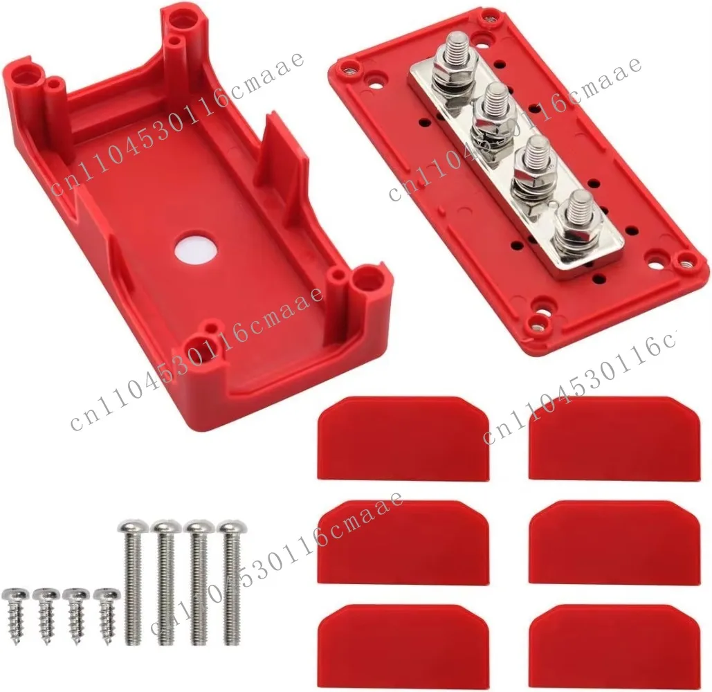 Hot Selling 300A 48V Heavy Duty Module Design Power Distribution Block Battery Junction Block with 4X M10 (3/8