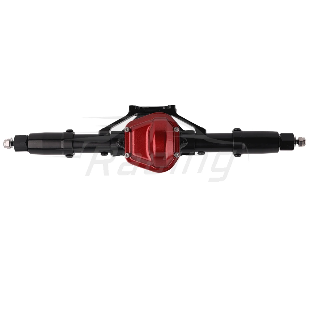 Metalllegierung Vorne Mitte Hinten Gerade Achse mit Servo Basis für 1/10 RC Rock Crawler Auto Axial SCX10 RC 4WD D90 Upgrade Teile