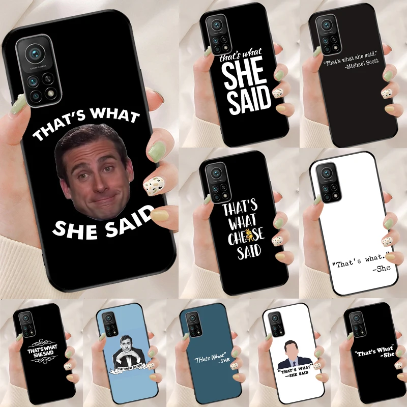 Michael Scott That’s What She Said Cover For Xiaomi 14T 11T 12T 13T Pro 13 14 15 Ultra POCO X7 Pro X3 X5 X6 F5 F6 M6 Pro Case