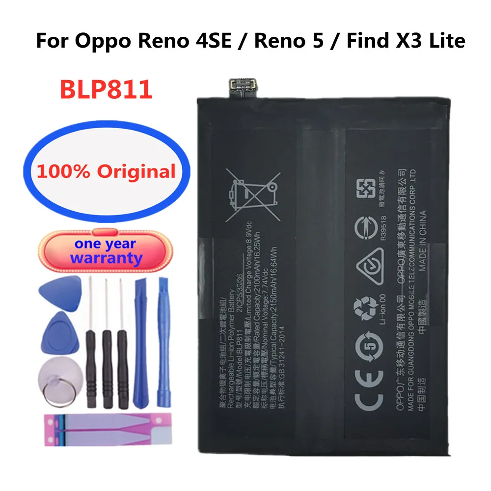 

High Quality 4300mAh BLP811 Battery For Oppo Find X3 Lite CPH2145 / Reno4 SE PEAT00 PEAM00 / Reno5 5G PEGM00 PEGT00 Cell Phone