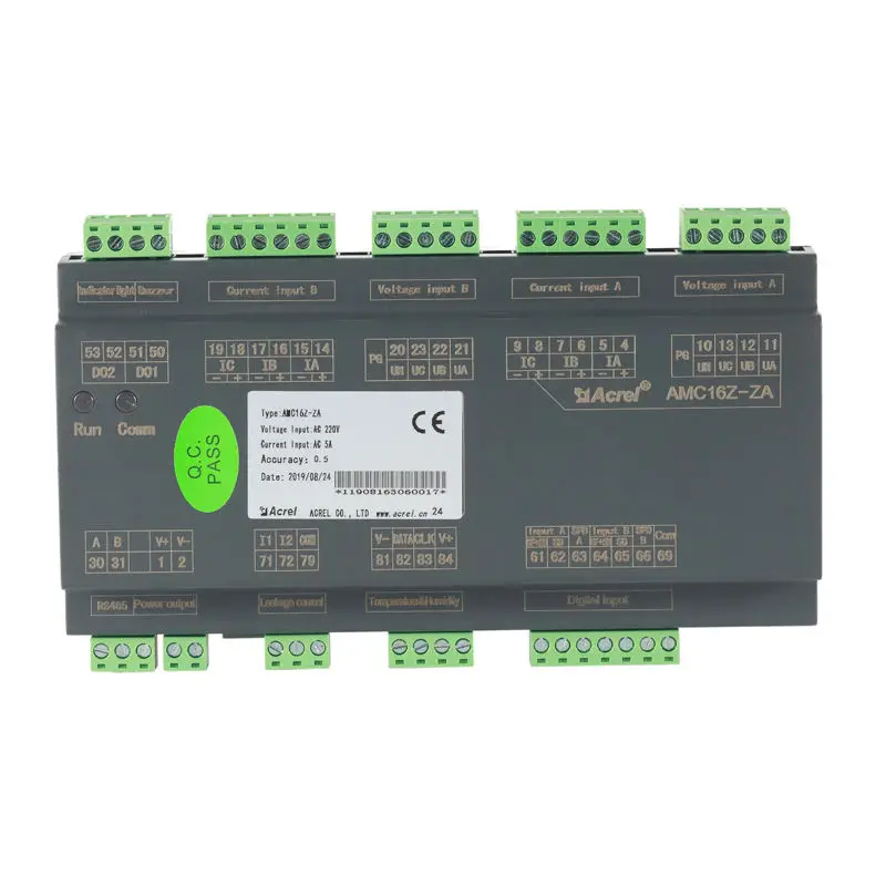 

Acrel AMC16Z-ZA 35mm Din Rail Mounted 2-Channel 3 Phase Energy Meter RS485 Modbus-RTU for AC Power Monitoring