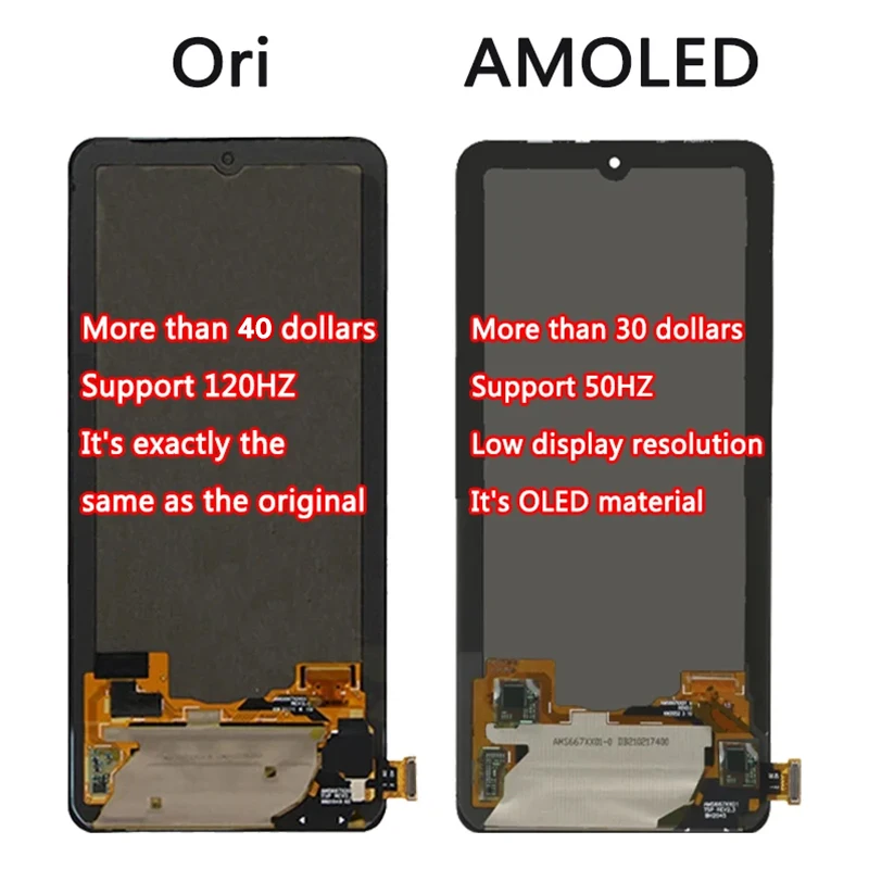 AMOLED For Xiaomi Black Shark 4 Shark PRS-H0/A0 LCD Display Screen with Touch Screen Digitizer For BlackShark 4 Pro 4Pro LCD