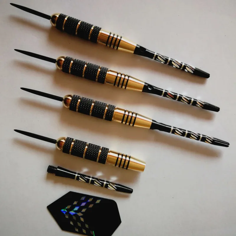 3Pcs/Set 22g All-metal Carved Dart Needle 155mm Fine Pure Copper Dart Needle with Aluminium Alloy Pole