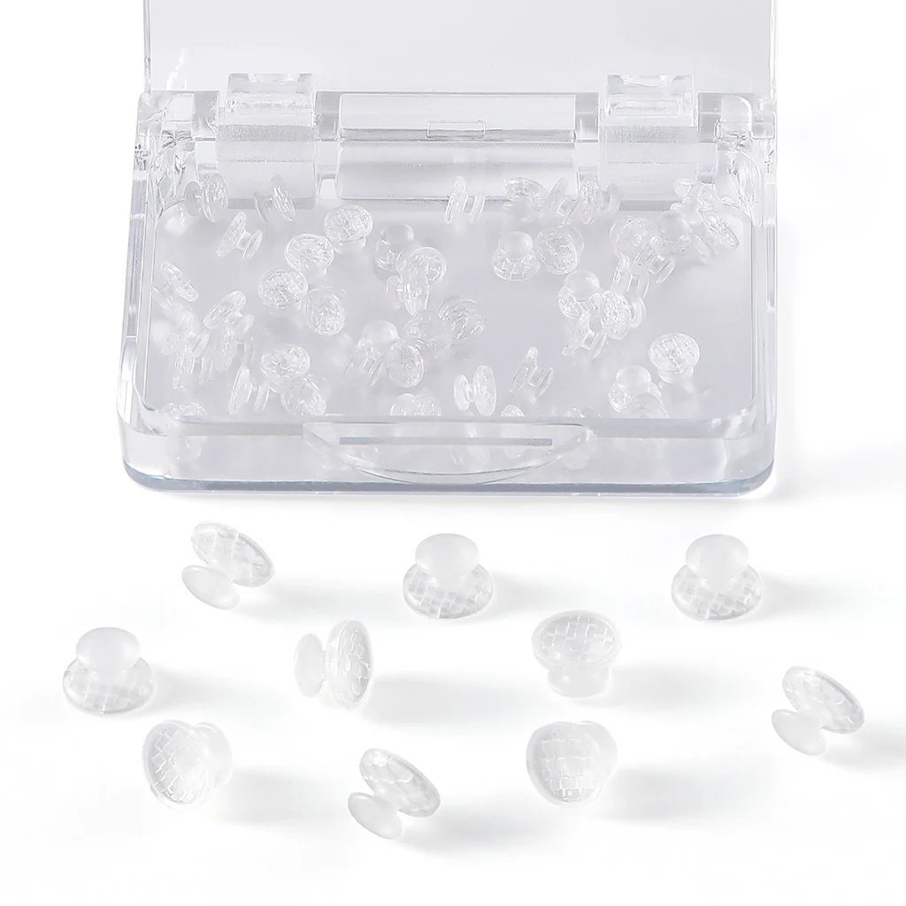 50 Stück/Box AZDENT Dental-Kieferorthopädische Lingual-Knöpfe mit Loch, klebbare runde Basis, Zahnmedizinmaterial aus Edelstahl – Detail 21