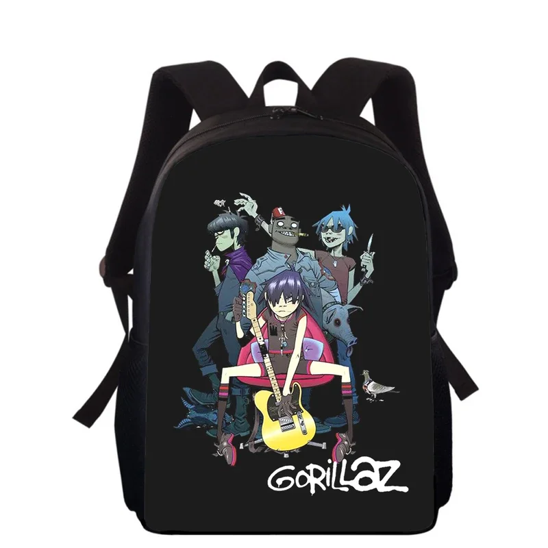 

Gorillaz band 16" 3D Print Backpack Primary School Bags for Boys Girls Back Pack Students School Book Bags