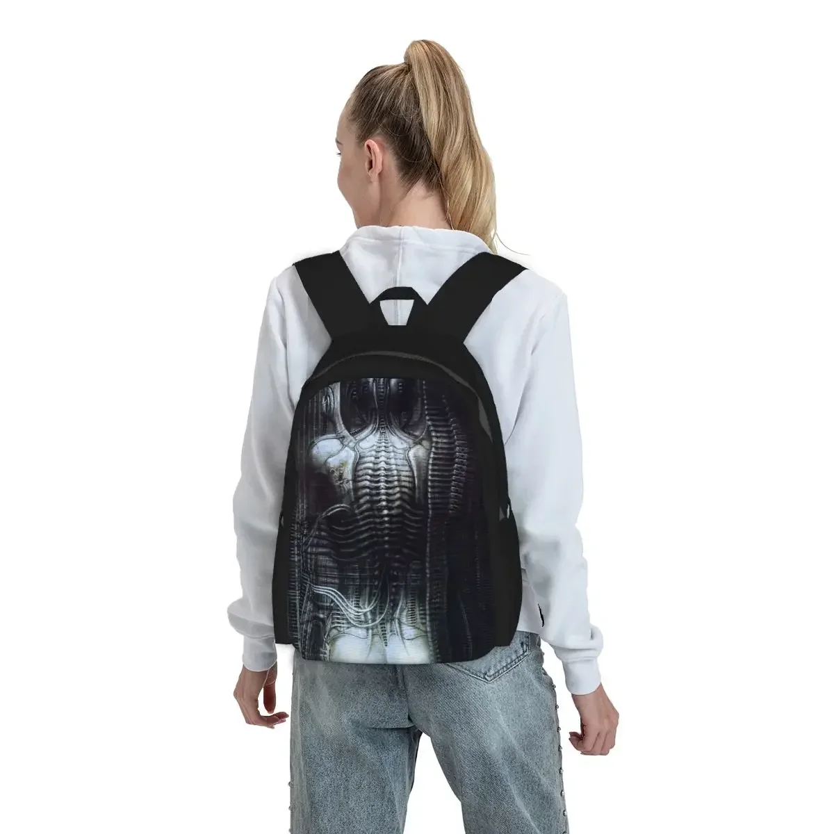 New York City Vi Torso H R Giger Backpack Boys Girls BookBag Children School Bag Laptop Shoulder Bags for Men Women